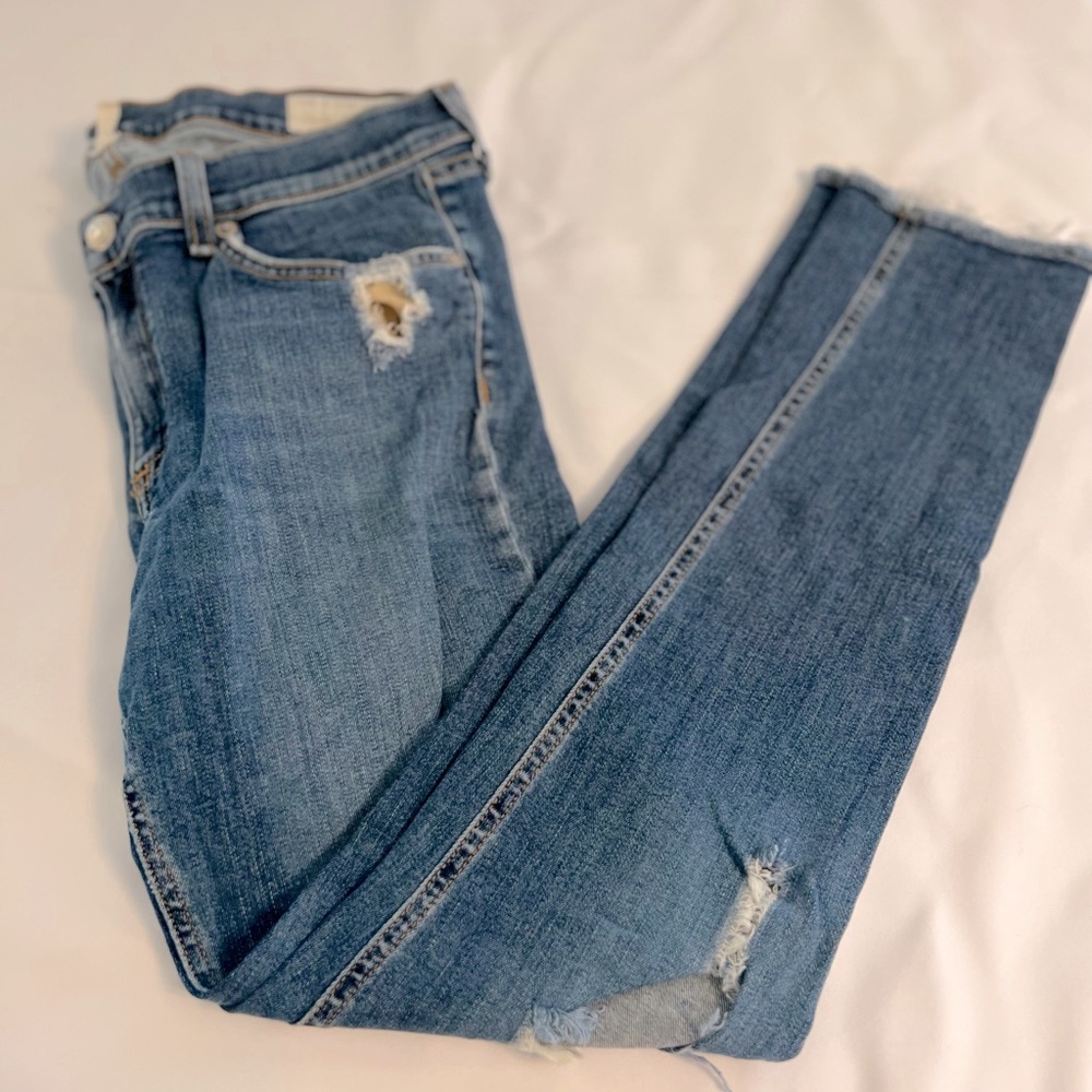 Rag & Bone Distressed Skinny Jeans